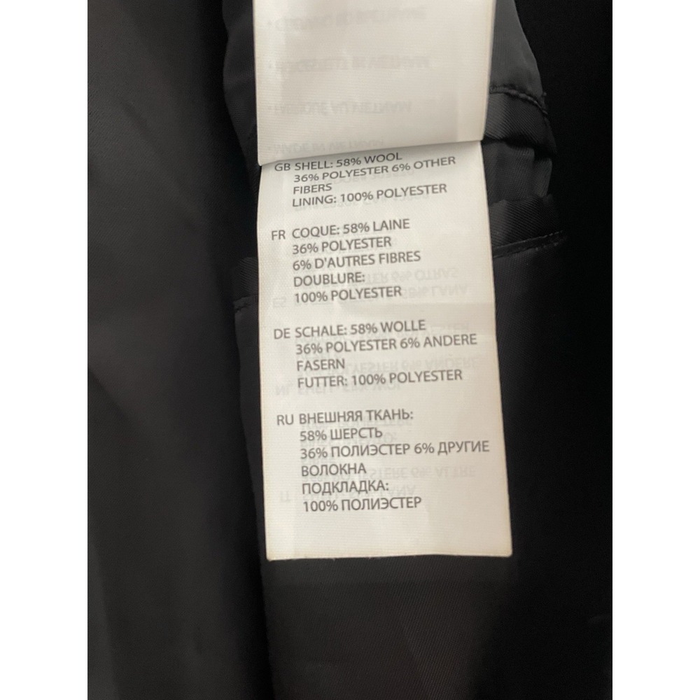 Oak Hill Men 3XLT Coat Black Wool Blend Full Zip Button Classic Jacket 54L/56L - Picture 5 of 12